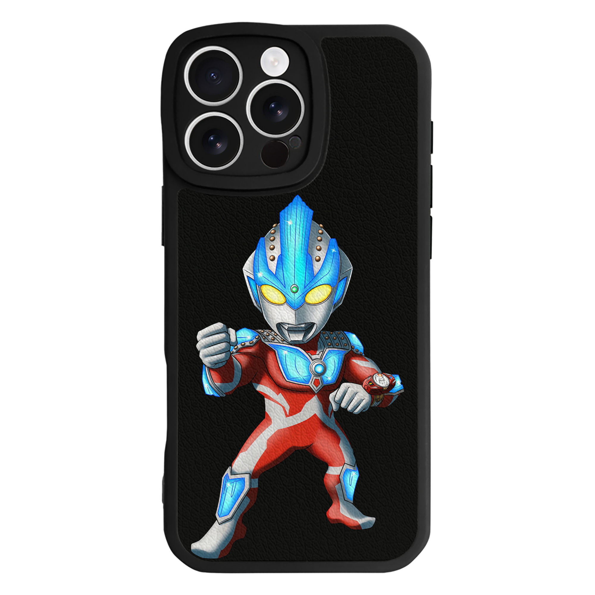 （画像用） ウルトラマン Ultraman 【iPhone 16シリーズ対応】シリコンスマホケース（レザー調） 材質：シリコン